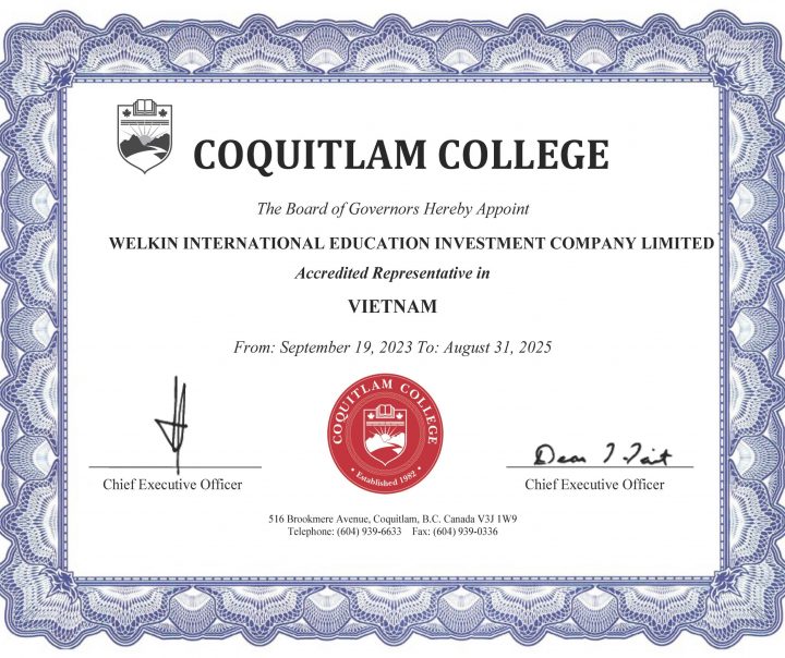 certificate - coquitlam