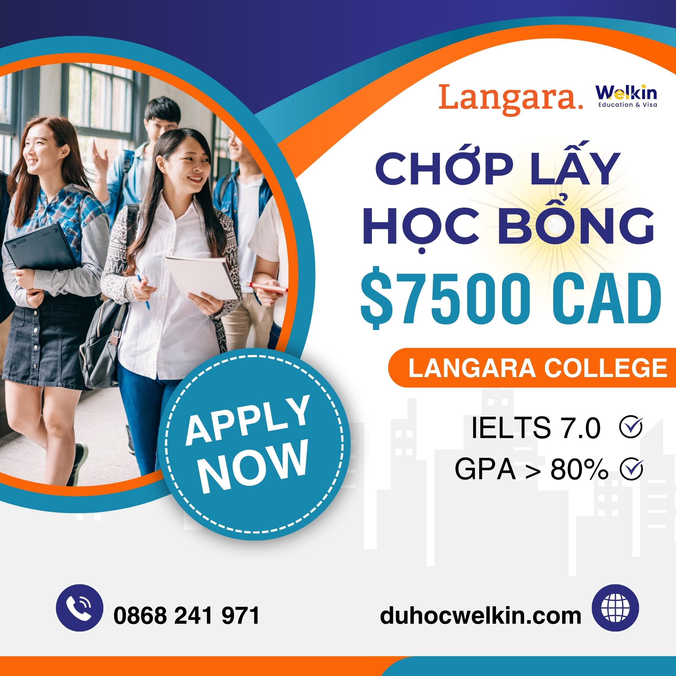 Học bổng kỳ mùa thu 2024 của Langara College